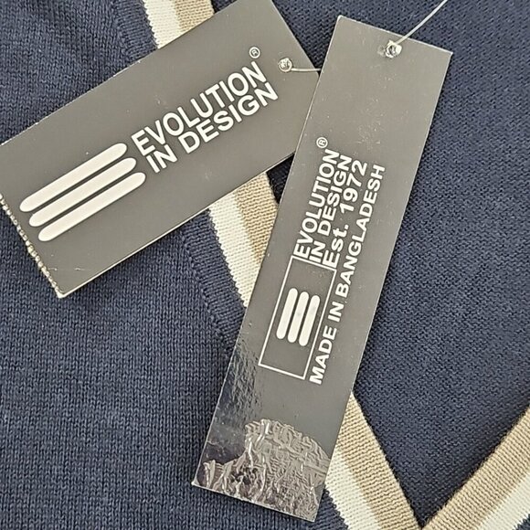 Evolution in Design Men's XL Button-Up Cardigan Navy Blue Long Sleeve NWT NEW - Picture 7 of 15